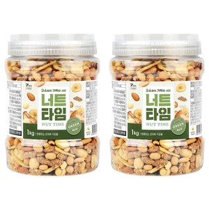 해맑음푸드 너트타임 그린 믹스넛, 1kg, 2개