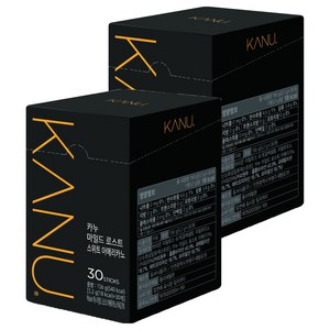 카누 콜롬비아 블렌드 마일드 로스트 스위트 아메리카노 스틱, 30개입, 5.2g, 2개