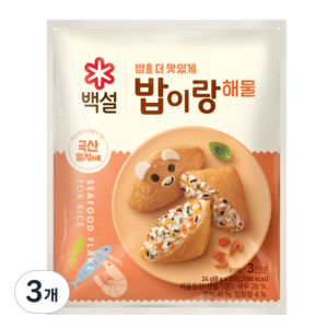 백설 밥이랑 해물, 24g, 3개