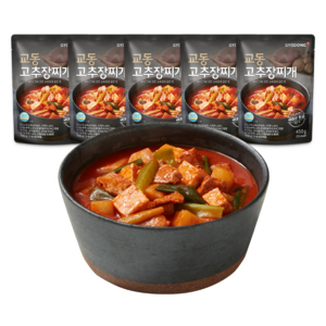 교동식품 고추장 찌개, 450g, 5개