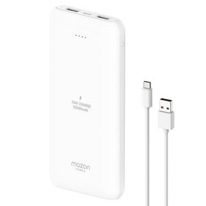 모즈온 2포트 파워 보조배터리 10000mAh + C타입케이블