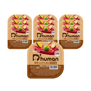 듀먼 전연령용 강아지 오리지널 화식사료, 소+채소, 50g, 10개