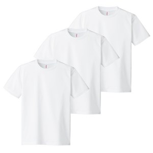 티팜 남녀공용 냉감 통기성 기능성 드라이쿨 라운드 반팔티셔츠 3p