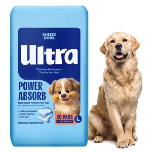쉬즈곤 울트라 대형 배변패드, 대형(76 x 60..., 20개입, 1개