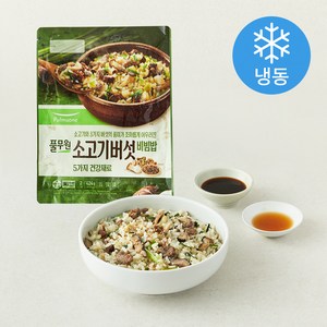 풀무원 소고기버섯 비빔밥 (냉동), 424g, 1개