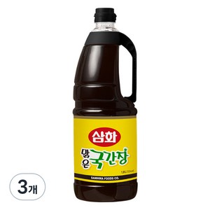 삼화 맑은 국간장, 1.8L, 3개