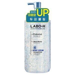 라보에이치 대용량 두피 쿨링 노세범 탈모 완화 기능성 샴푸, 610ml, 1개