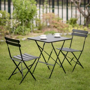 아웃네스트 접이식 철제 테이블 의자 2개 세트