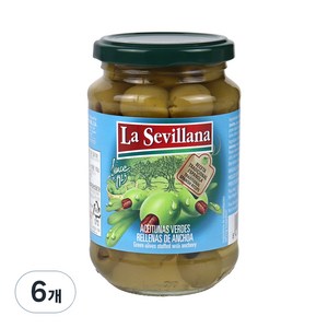 라세빌라나 엔초비올리브, 370g, 6개