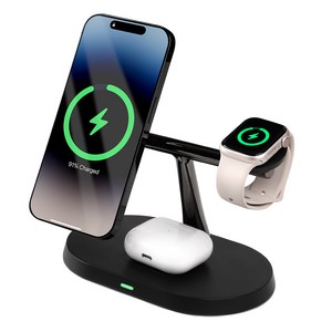 모잇 3in1 + 1 맥세이프 애플워치 무선 충전기+ CtoC 케이블