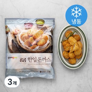 곰곰 한입 돈까스 (냉동), 1kg, 3개