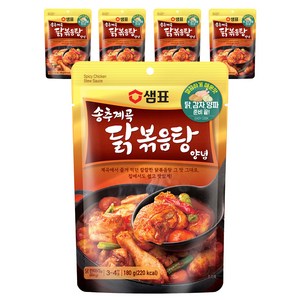 샘표 송추계곡 닭볶음탕 양념, 180g, 5개