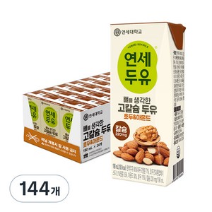 연세두유 고칼슘두유 호두&아몬드, 190ml, 144개