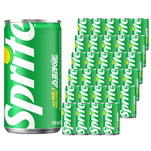 스프라이트 사이다, 190ml, 30개