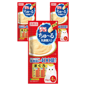 챠오츄르 고양이 짜먹는 간식, 혼합맛(참치/유산균..., 14g, 3개