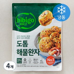 비비고 도톰 해물완자 (냉동), 340g, 4개