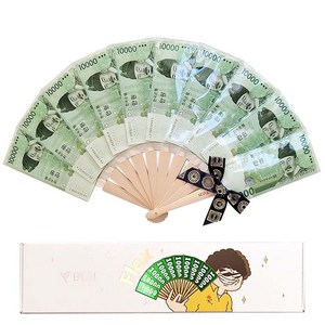 이플린 돈부채 1분완성 선물상자+ 리본 풀패키지 선물 세트, 10p, 1세트