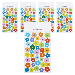 타이탄 다꾸 스티커 6p, 잔꽃, 5세트