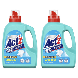 액츠 퍼펙트 실내건조 액상세제 본품, 3L, 2개