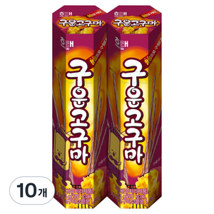 해태제과 구운고구마 과자, 24g, 10개