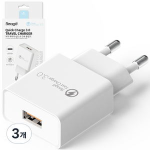서가 퀵차지 USB 고속 충전기 어댑터 18W QC3.0