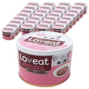 사조러브잇 고양이 레드라벨 간식캔, 혼합맛(흰살참치/맛..., 160g, 48개