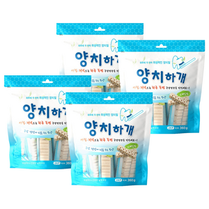 양치하개 강아지 덴탈껌 24p, 스케일링, 360g, 4개