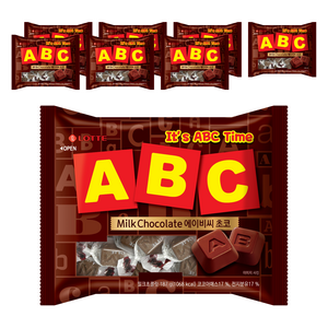 롯데웰푸드 ABC 초콜릿, 187g, 8개