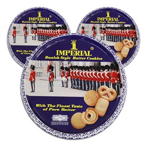 임페리얼쿠키 데니쉬 스타일 버터향, 500g, 3개