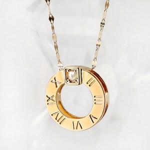 주리에떼 14K/18K 여성용 데일리 러프다이아 넘버인 금 목걸이 + 사은품 반지 + 쇼핑백