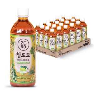 맥널티커피 청포도 아이스티 제로, 500ml, 24개