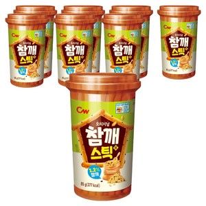 청우식품 참깨스틱 진, 85g, 8개