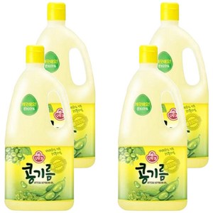 오뚜기 콩기름, 1.8L, 4개