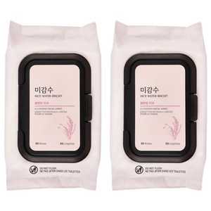 더페이스샵 미감수 브라이트 클렌징 티슈, 50매입, 2개