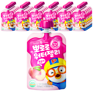 팔도 뽀로로 워터젤리 복숭아, 120ml, 40개