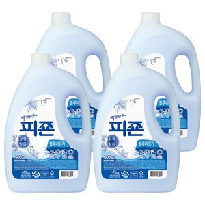 피죤 레귤러 섬유유연제 블루비앙카 본품, 2.5L, 4개