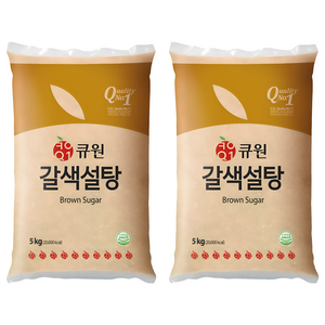 큐원 갈색설탕, 5kg, 2개
