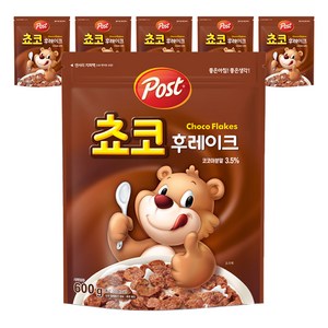 동서 포스트 쵸코후레이크 시리얼, 600g, 6개