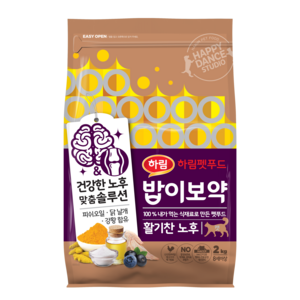 밥이보약 고양이 기능성 사료, 시니어, 2kg, 1개