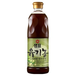 샘표 유기농 자연콩 양조간장, 860ml, 1개
