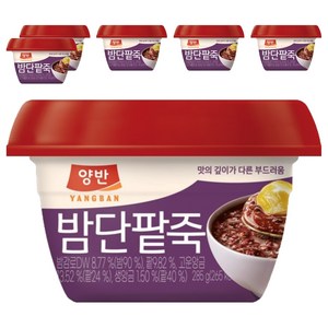 동원 양반 밤단팥죽, 285g, 6개