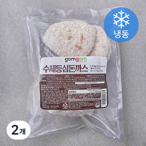 곰곰 수제등심돈까스 (냉동), 1.3kg, 2개