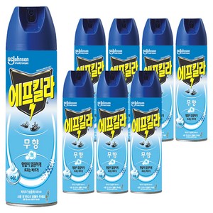 에프킬라 수성 에어로졸 살중제 무향, 600ml, 8개