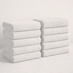 하비티 도톰하고 부드러운 수건 200g 40수 코마사, 화이트, 10개