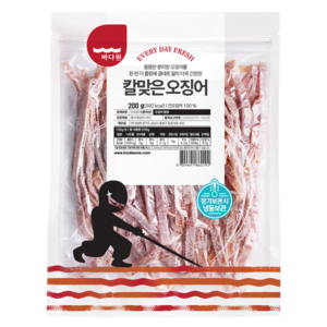 바다원 칼맞은 오징어, 200g, 1개