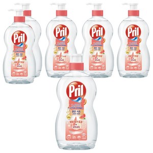 프릴 맑은 식초 주방세제 산뜻한 자몽향, 700ml, 6개