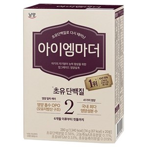 아이엠마더 초유단백질로 다시 태어난 2단계, 280g, 1개
