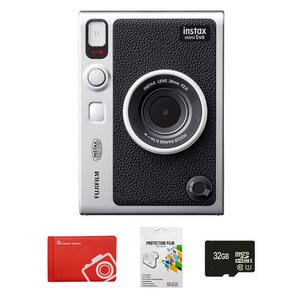 인스탁스 미니 에보 블랙 FI019 + 오리진 미니앨범 랜덤발송 + 마이크로 SD카드 32GB + 보호필름 세트