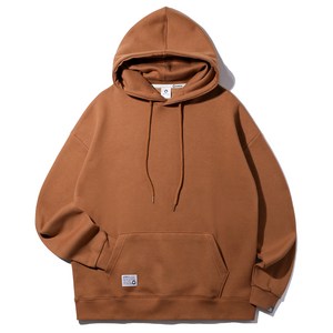 앨빈클로 남녀공용 무지 오버핏 기모 후드티 AVH855