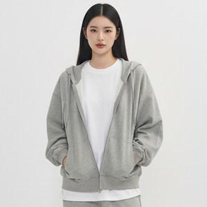 리퀄 남녀공용 오버핏 심플 후드집업 자켓 RRPTHZE38002